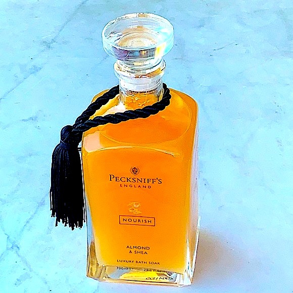 PECKSNIFF’S ENGLAND NOURISH ALMOND & SHEA LUXURY BATH SOAK NEW 23.6 FL - Picture 2 of 8